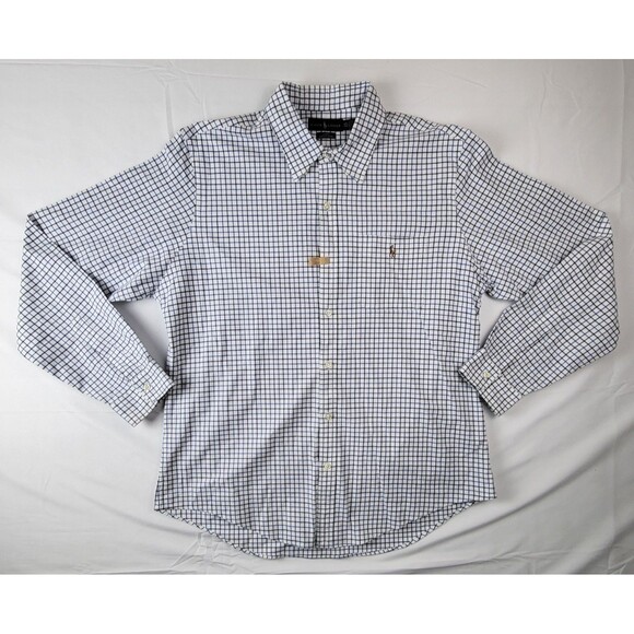 Ralph Lauren Slim Fit Stretch Oxford Shirt Mens XXL Button Down Long Sleeve - Picture 1 of 7